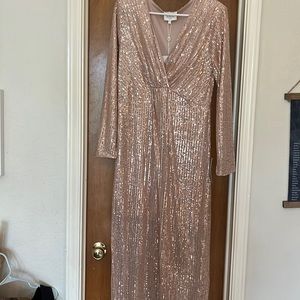 Bohme sequin dress NWT Rose gold
